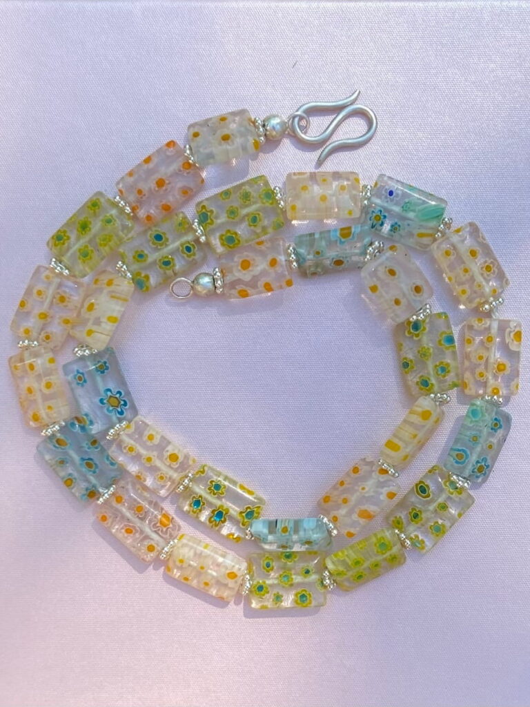 Element Eve - Eva Schöneweiß - Kette Millefiori hell
