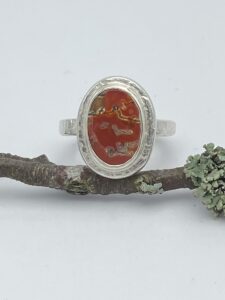 Element Eve - Eva Schöneweiß - Ring Moosachat braun Silber